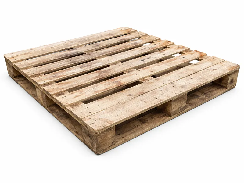 120x120 ahşap palet ile geniş hacimli yüklerin güvenli taşınması ve istiflenmesi