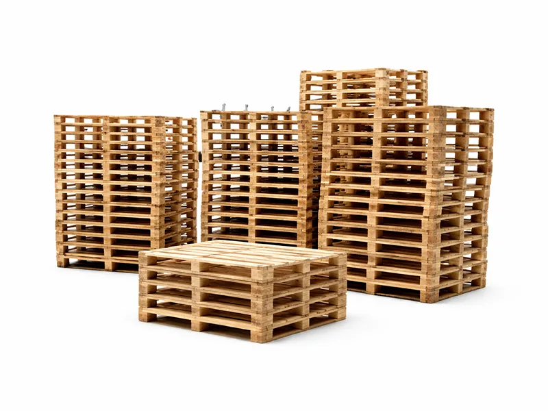 80x120 ahşap palet ile depo içi ağır yüklerin güvenli şekilde organize edilmesi ve taşınması
